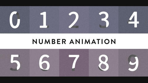 Numbers Animation Set