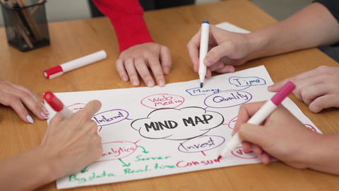 Skilled business people hand brainstorming idea by using GIF 28440964 ...
