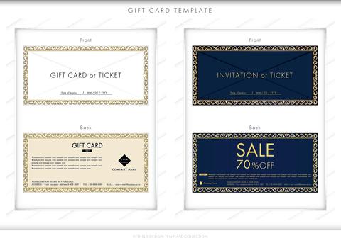 Gift card, invitation 69 design template Graphic template 28523995 ...