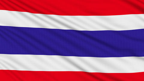 Thai flag, with real structure of a fabric