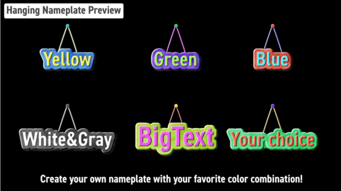 Hanging Nameplate