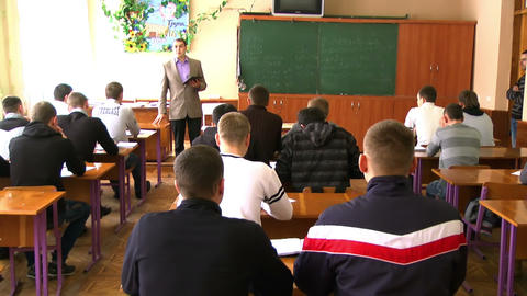 Teacher Teaches Students