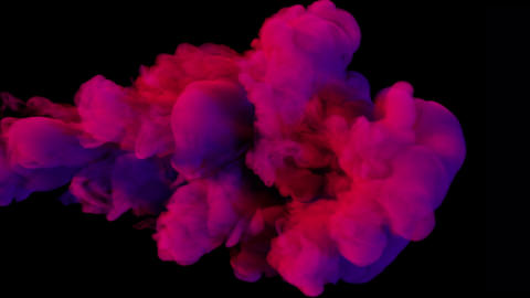 Billowing Smoke On Black