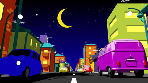Road Cartoon Gif