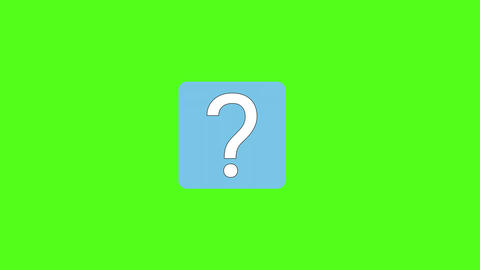 Question marks Animation green screen bac Telifsiz animasyon 29166463 ...