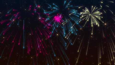 Moving Animations Of Fireworks