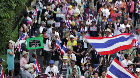 Thai people protest in Bangkok