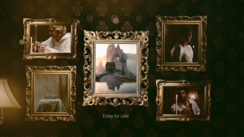 Luxury Golden Frame Display