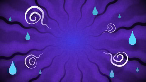 怪しげな雰囲気の背景ベース・水玉・ゆらゆら付き・中央向き