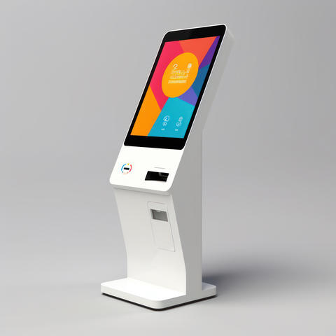 Automatic check-in machine for airport, boarding pass printer. Self-registration