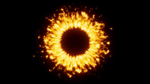 Ring of flame burning like a burner. 4k motion Animated GIF 30109375 ...