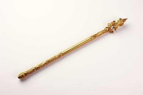 Powerful Golden magic wand miracle. Generate Ai