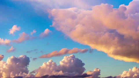 Clouds and sunshine generated by the AI, 4K