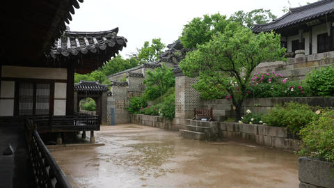 Sound of rain at Changdeokgung Palace in Korea