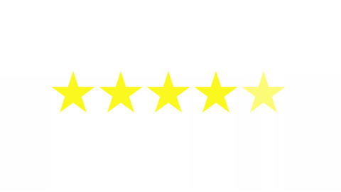 Yellow five star rating customer review f 実写動画素材 31429134 | MotionElements