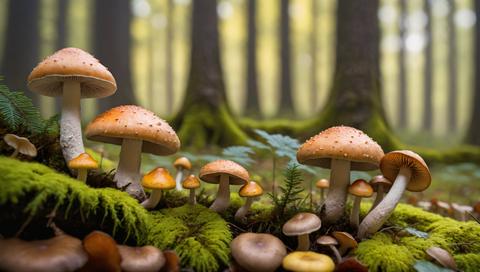 Enchanting Forest Fungi: A Study in Mushrooms