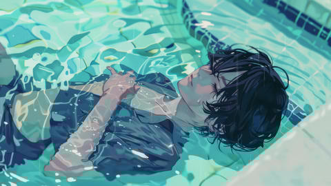 Anime Boy In Shirt Anime Bad Boy Oversized T-Shirt