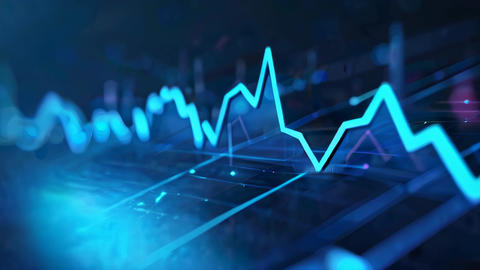 Dynamic digital graph lines on a screen showcasing trend GIF 31980179 ...