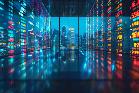 Financial analytical data background