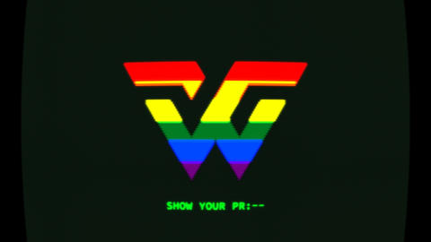 Retro Computer Pride Rainbow Logo Rev After Effects template 32039227 ...