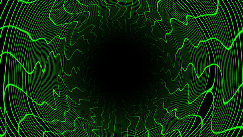 Green color 3D cylindrical hi-tech futuristic abstract t GIF
