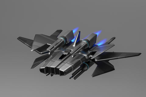 Futuristic spaceship