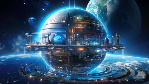 Earth Space Lab Animation