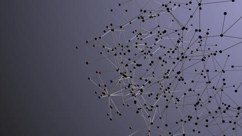 Interconnected Network Nodes Forming Molecular Animated GIF 32644891 ...