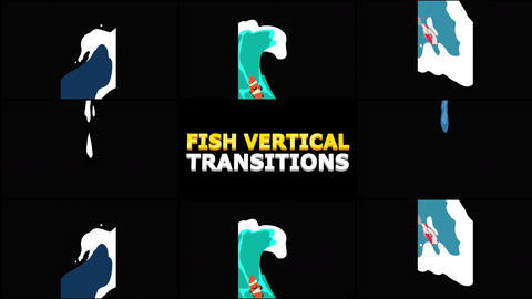 Fish Vertical Transitions Motion Graphics Pack GIF 32907121 ...