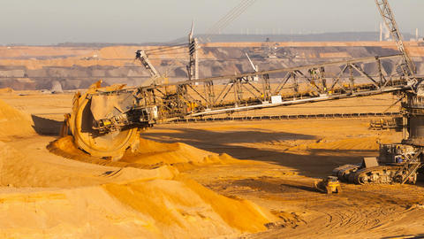 Giant Bucket Wheel Excavator Timelapse