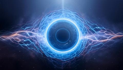The Eye of the Storm: Cosmic Energy Surge. Generative AI