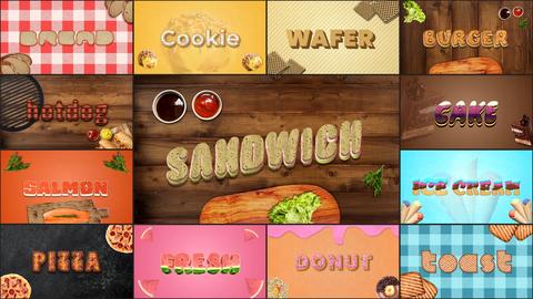 Food Text Effects 애프터 이펙트 템플릿 33159174 | MotionElements