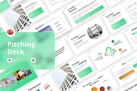 Pitching Deck PowerPoint Template Presentation template 33179523 ...