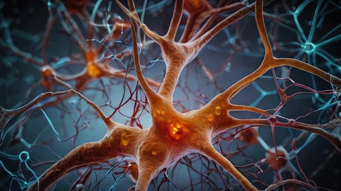 Neurons firing and connecting in the brain,4K Animated GIF 33463503 ...