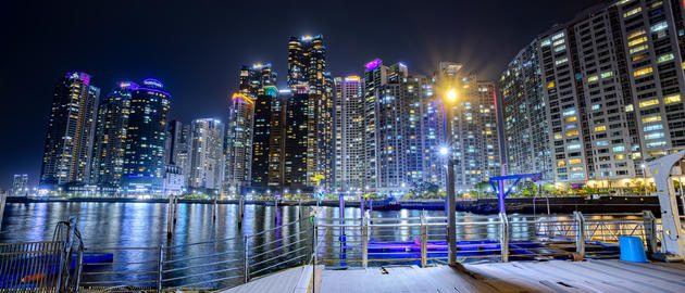 Busan Marine City night view