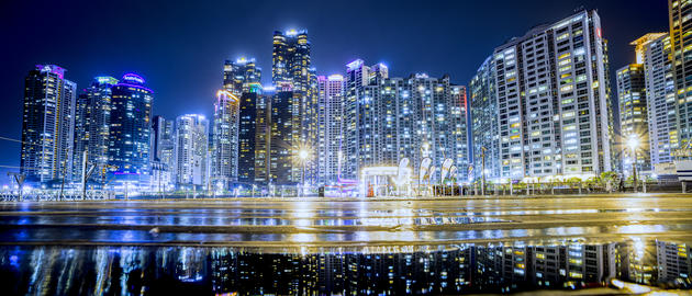 Busan Marine City night view