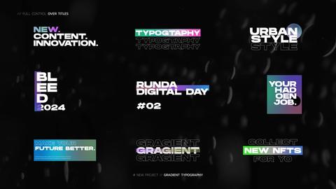 Gradient Typography || MOGRT