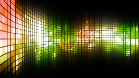 Green LED Dance Lights Wall