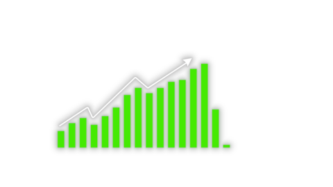 Graph going up. Rising bar graph, Business Alph Animated GIF 34013606 ...