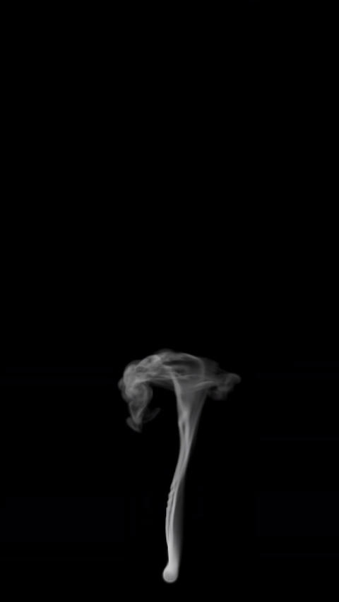 Animation of cigarette smoke slowly rising. The file contains the Alpha