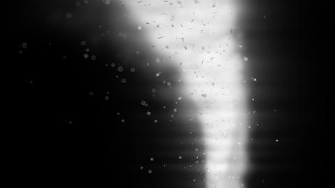 Slow cyclone - with particles