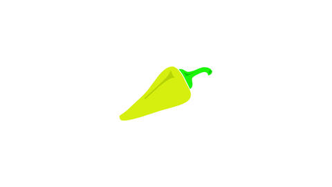 Chili pepper icon yellow color animation 애니메이션 GIF 35586459 ...