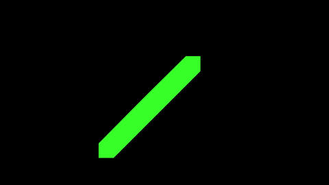X cross mark shape icon green color animation o Animated GIF