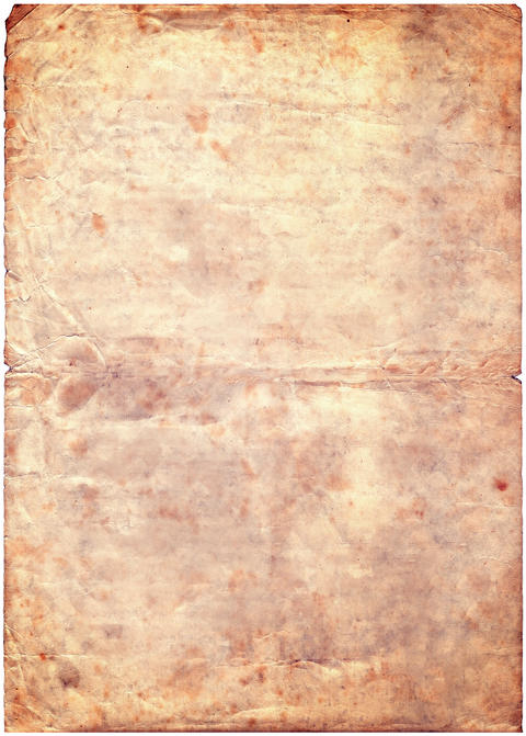 Old paper background on white background