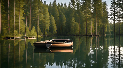 A tranquil lake