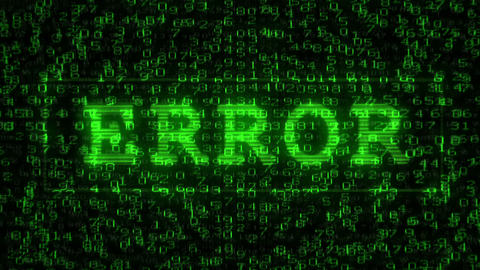 Error Text - Digital Data Code Matrix