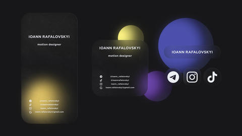 Elegant Business Glass Card