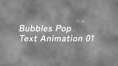 (No Plug in)Bubbles Pop Text Animation
