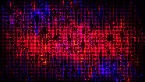 Abstract red and blue pixel pattern, digital futuristic design