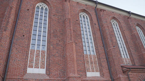 Old building with large white windows